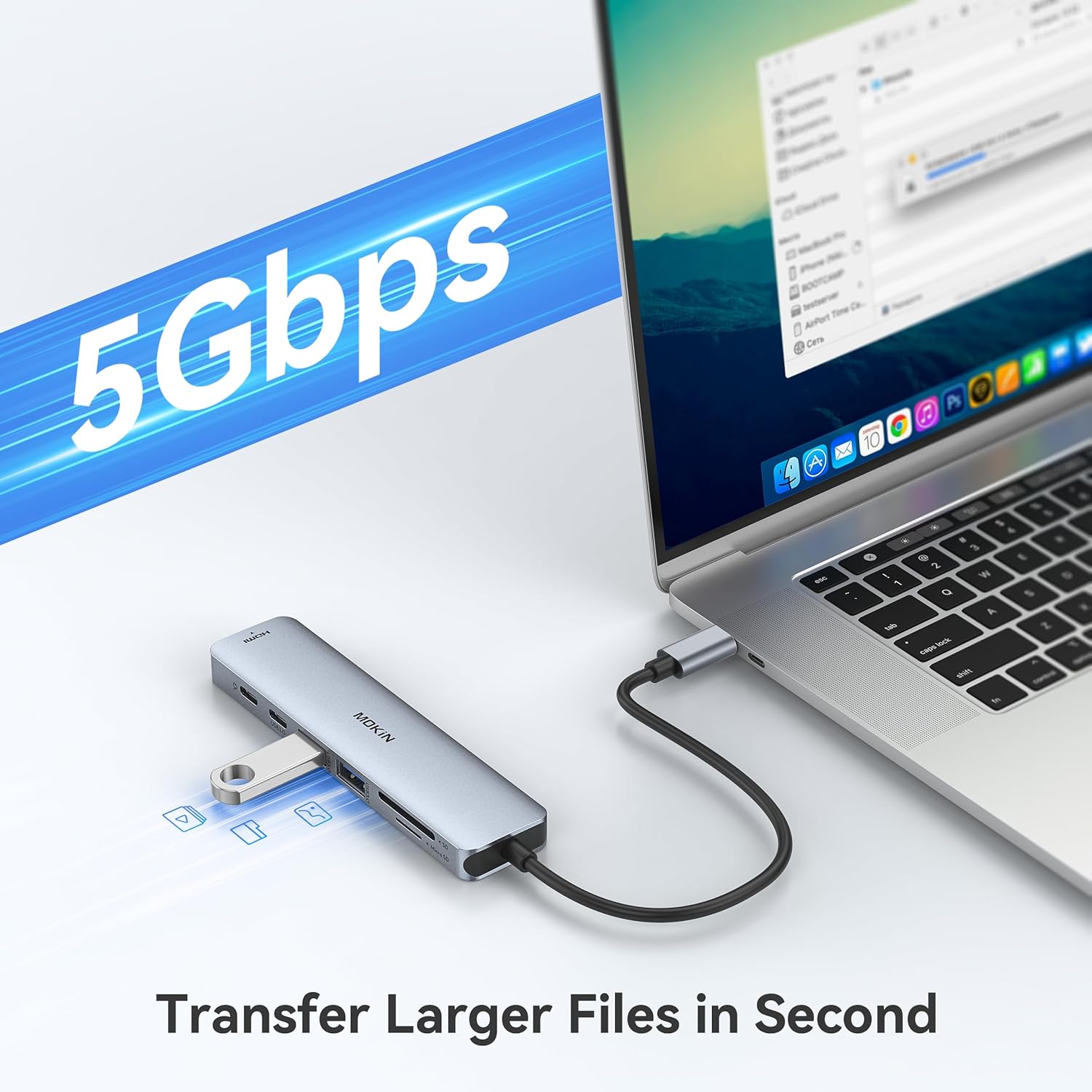 Thumbnail 4 de MOKiN 7‑in‑1 USB‑C Hub with 100W PD and HDMI