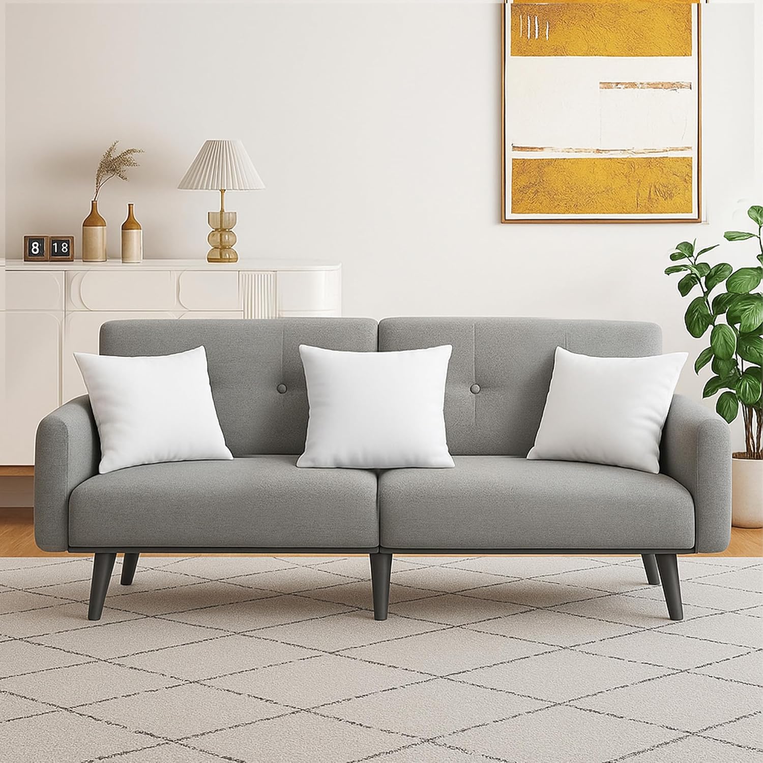 Detalle de Deodar set da 2 cuscini di imbottitura 40x40 cm, supporto morbido resistente agli agenti atmosferici