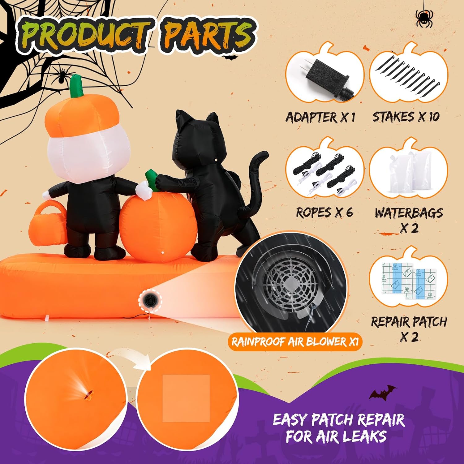Detalle de Toiyjofe Halloween Inflatable 7FT