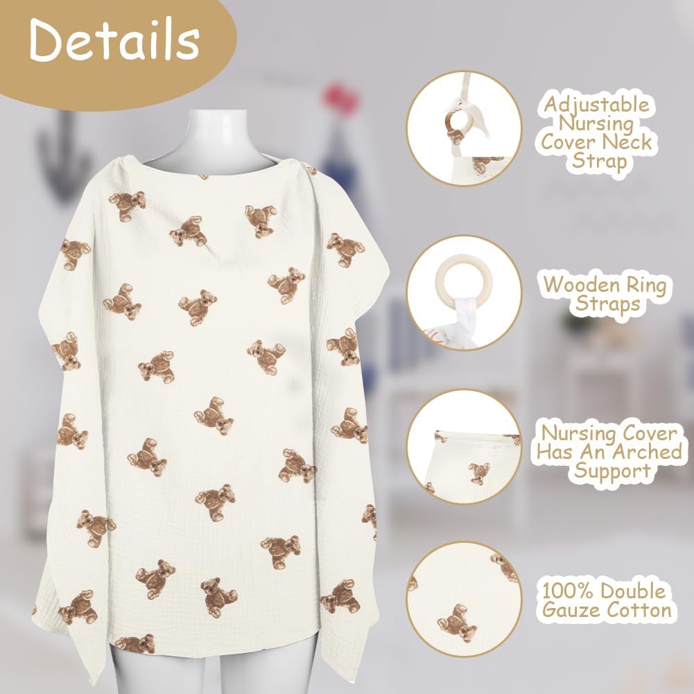 Thumbnail 2 de Aolso Breastfeeding Cover Muslin Cotton 360°