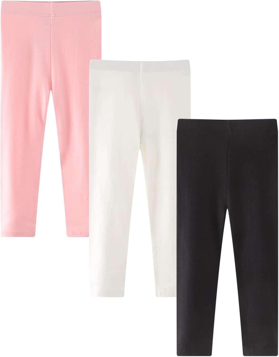 Thumbnail 6 de Kfnire Leggings Mädchen 3er-Pack – Baumwollmix, elastischer Bund, unifarben – Größen 6 Monate bis 6 Jahre