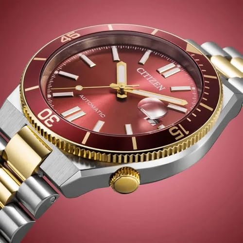 Detalle 2 de Citizen NJ0234-58X Tsuyosa Shore: reloj automático de estilo sobrio para uso diario