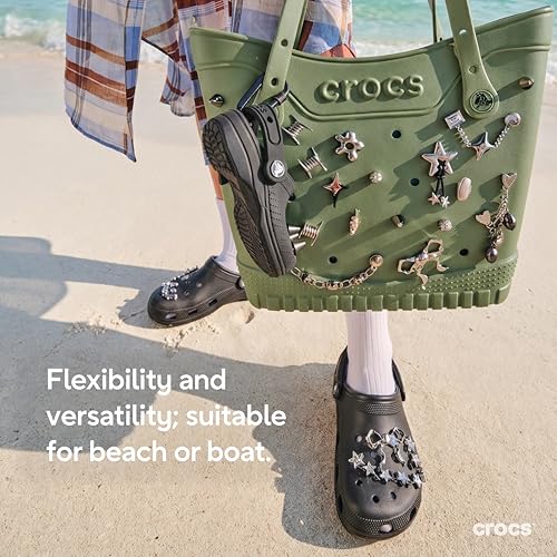 Detalle de Crocs Unisex Classic Clogs in Black (UK 4 Men / UK 5 Women)