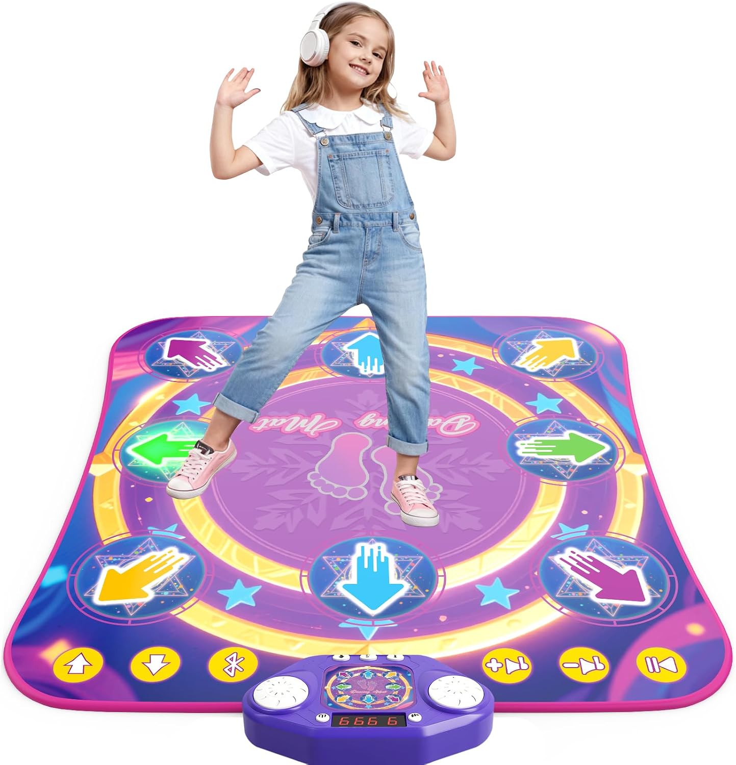 Detalle de Dance Mat Toys 8-Button Light-Up Dance Pad