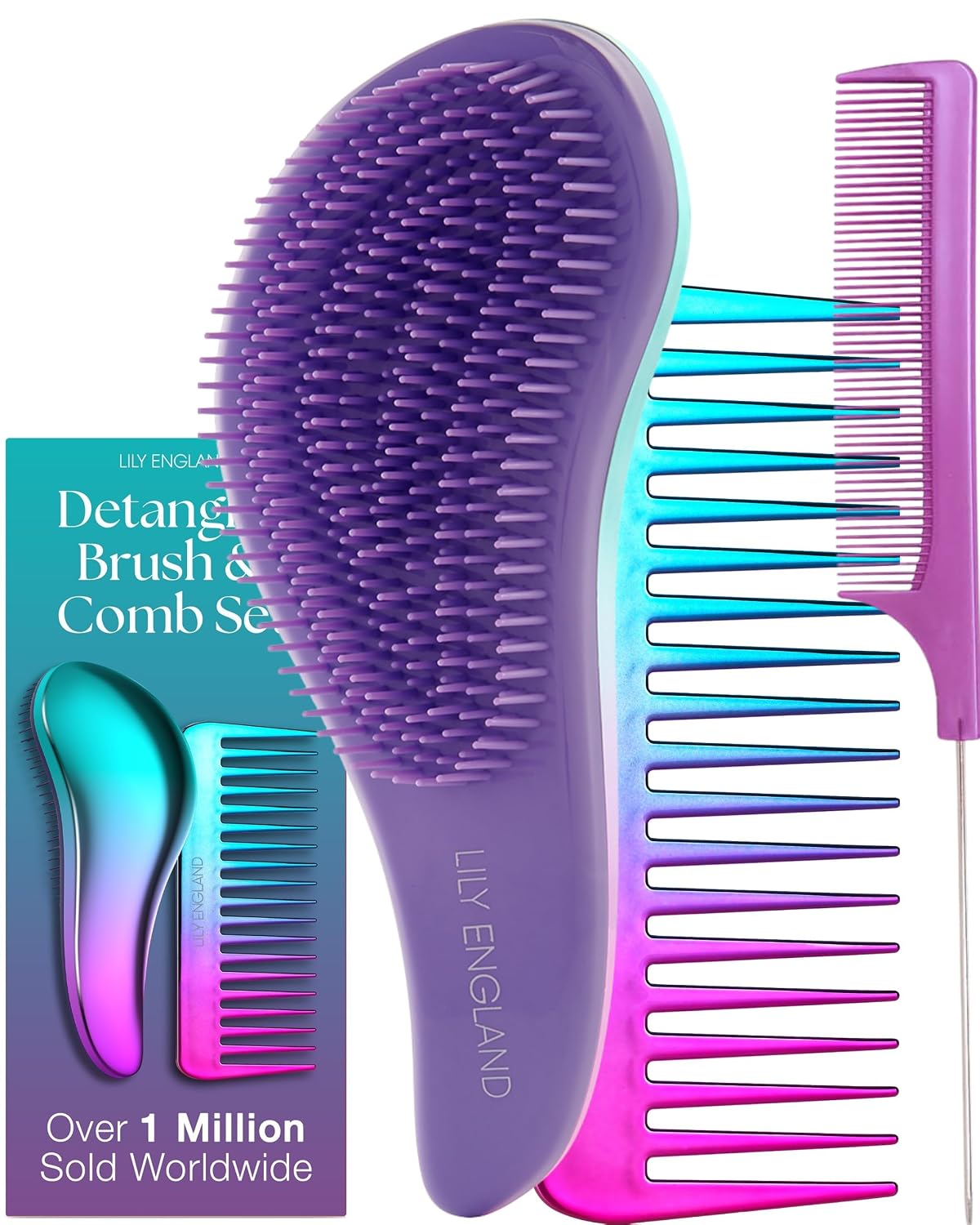 Detalle de Lily England Detangling Brush and Comb Set
