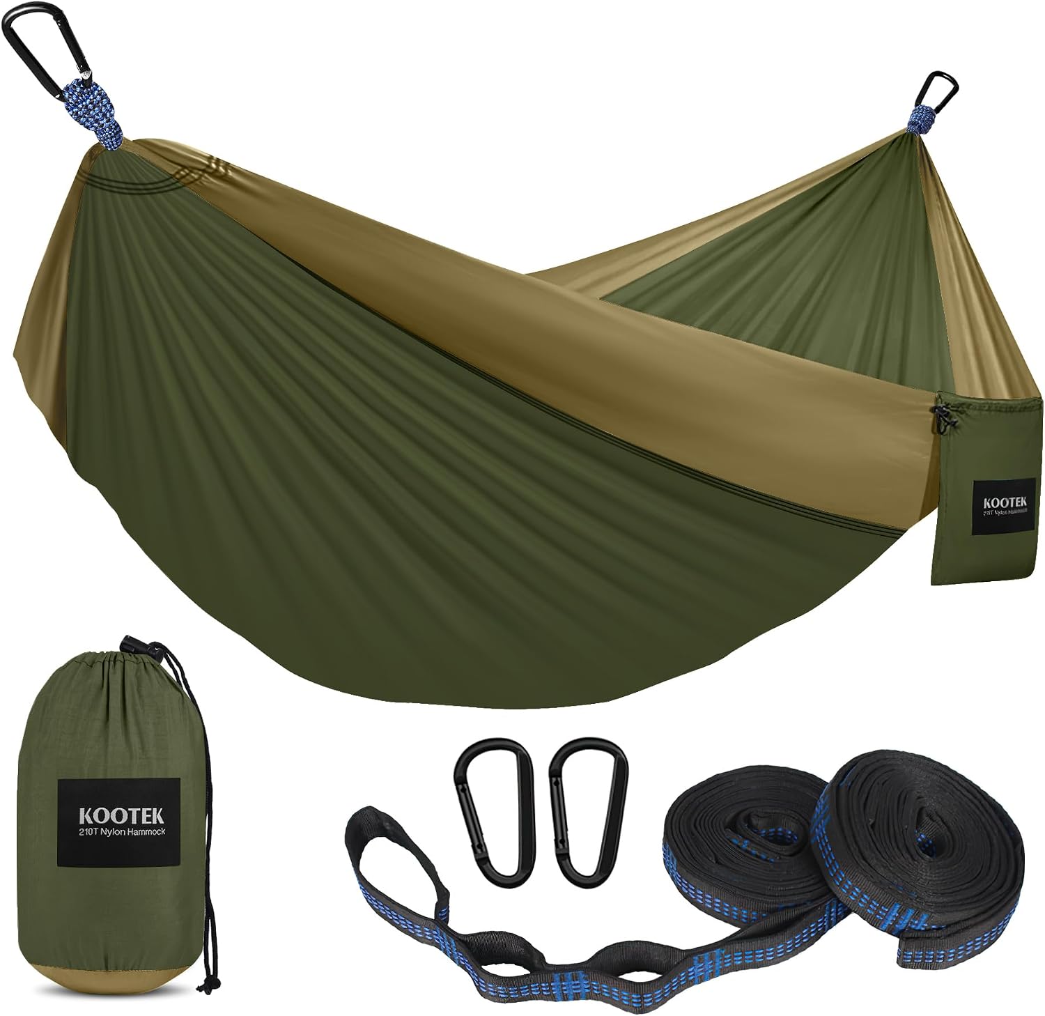 Thumbnail 6 de Kootek Camping Hammock: Portable Nylon Hammock with Tree Straps & Carry Bag