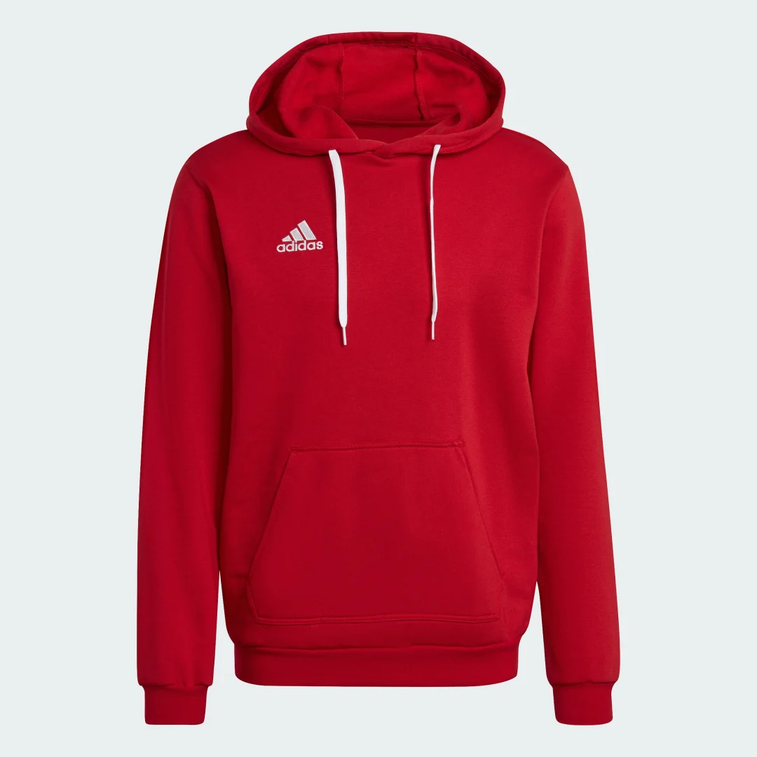 Detalle de Sudadera con capucha Entrada 22 de Adidas en Rojo: comodidad diaria con estilo sencillo