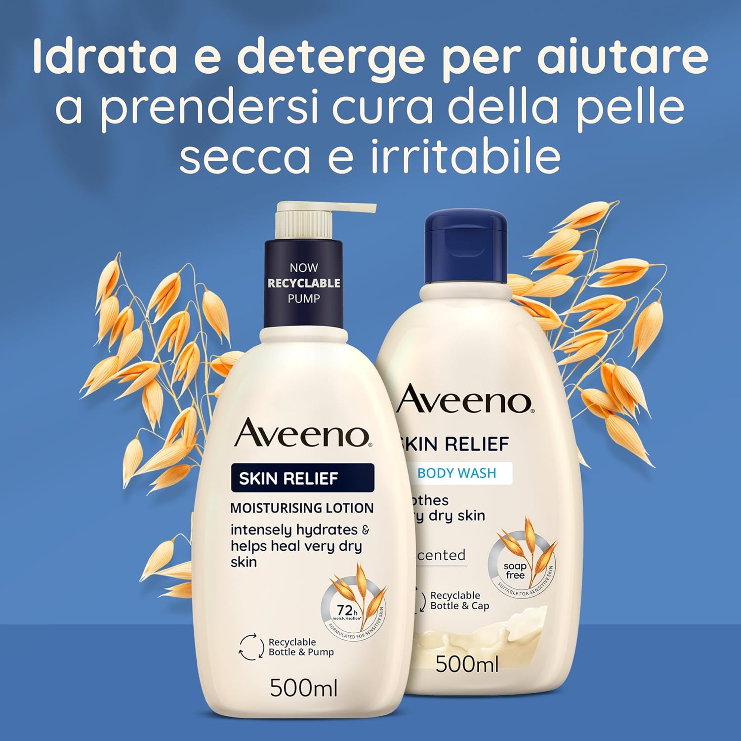 Thumbnail 6 de Aveeno Skin Relief Crema Corpo Idratante Lenitiva con Mentolo e Avena Colloidale Prebiotica (200 ml)
