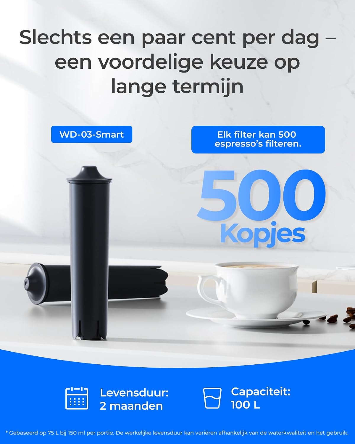 Thumbnail 6 de Waterdrop WD-03-Smart koffiewaterfilter voor Jura, RFID en 3-pack