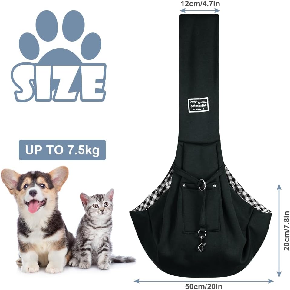 Detalle 2 de Adiwo Puppy Carrier: Reversible Hands-Free Dog Carrier for Small & Medium Dogs & Cats