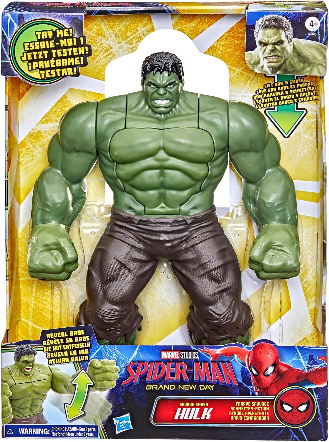 Detalle 2 de Marvel Schmetter-Action Hulk Savage Smash Action Figure, 29.9 cm, 2 Modes