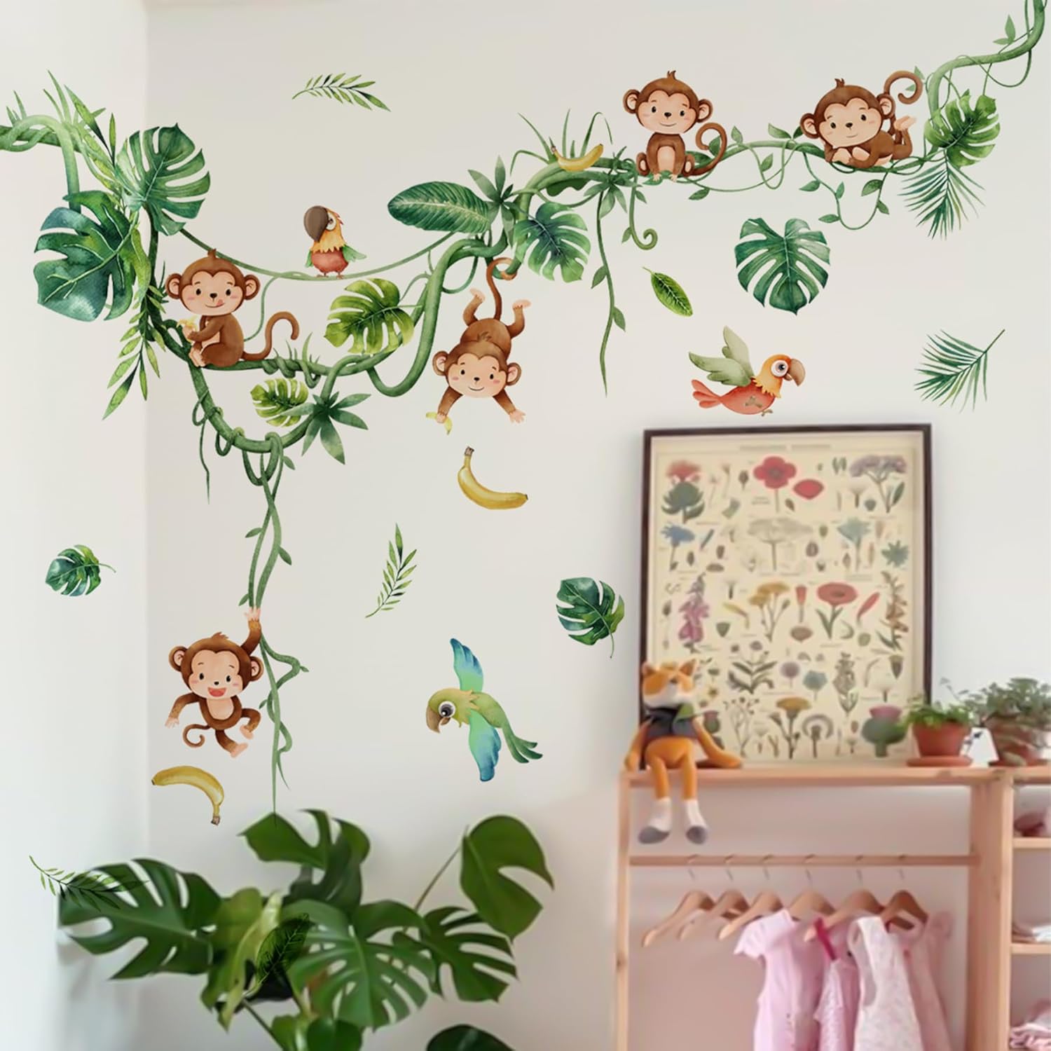 Thumbnail 2 de Animal Wall Stickers Safari Jungle