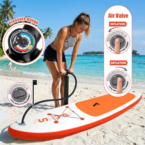 Thumbnail 7 de FunWater Tavola SUP Gonfiabile Ultra Leggera - Accessori Completi Pagaia Regolabile Pompa Leash Pinne Ideale per Tutti i Livelli