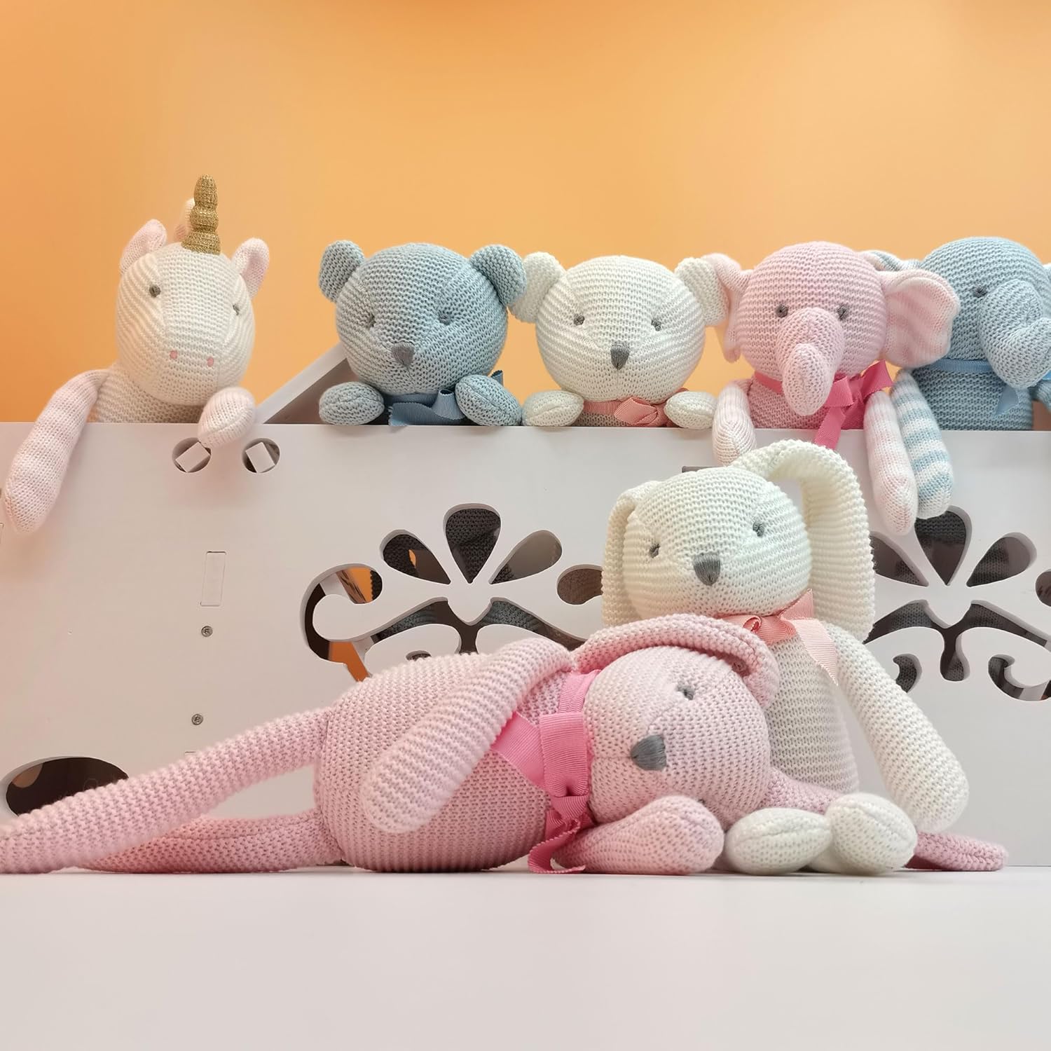 Thumbnail 5 de FLUFFYFUN 100% Organic Cotton Pink Elephant Teddy – 7.1