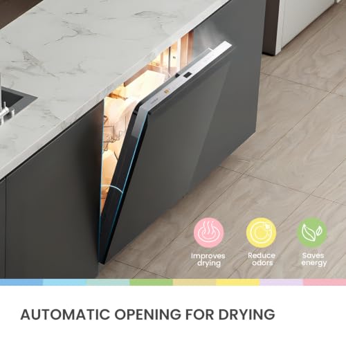 Thumbnail 7 de COMFEE' Fully Integrated Dishwasher, 14 Place Settings, Wi-Fi and Auto Door Drying