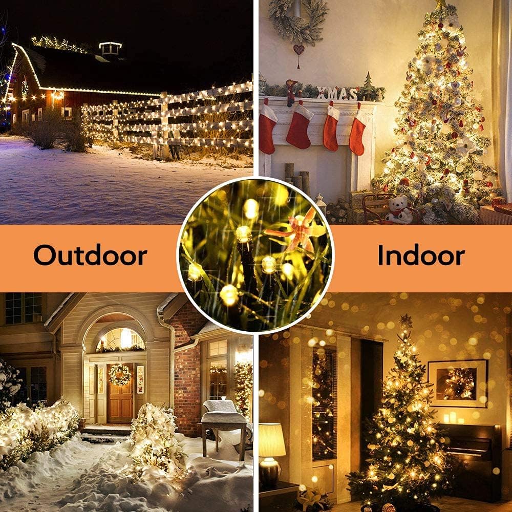 Thumbnail 6 de iShabao LED0825100 Solar String Lights, 100 LEDs, 8 Modes, Warm White
