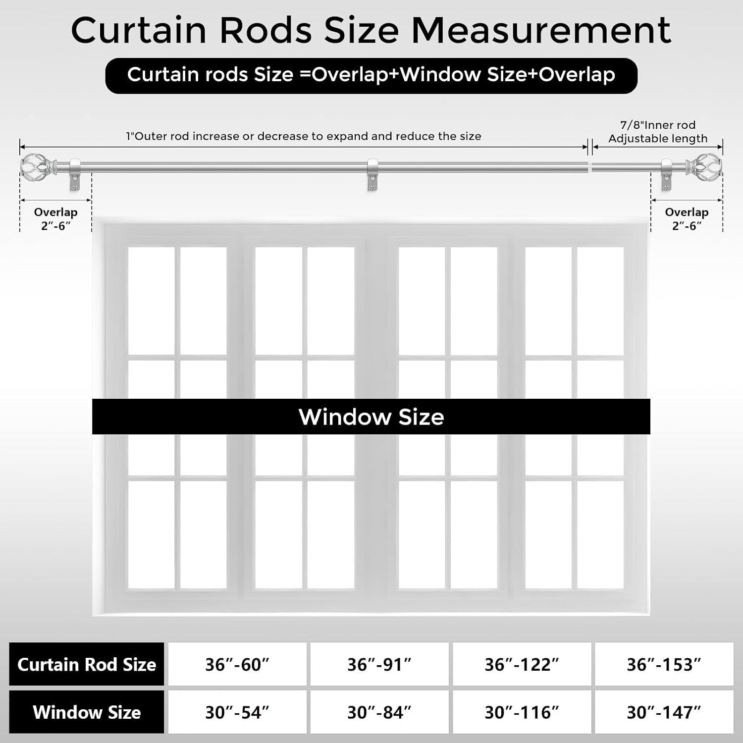 Thumbnail 6 de Wolistsa Curtain Rod, 1-Inch