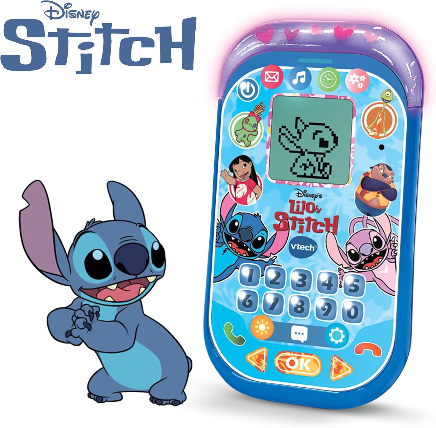 Detalle de VTech Teléfono educativo Stitch para niños +4