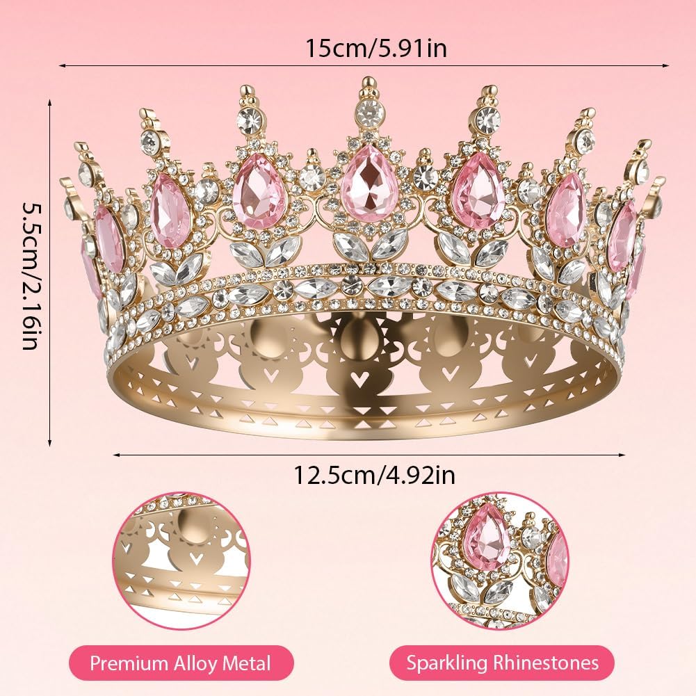 Detalle 2 de AOOSA Diademe Femme Couronne Princesse Strass