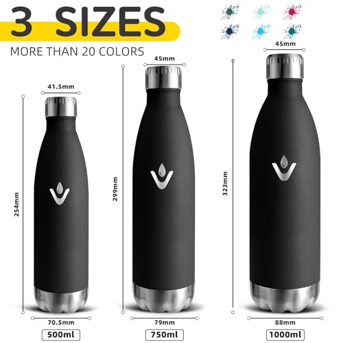 Detalle 1 de Grsta Botella Agua Acero Inoxidable 750 ml — termo 24 h frío