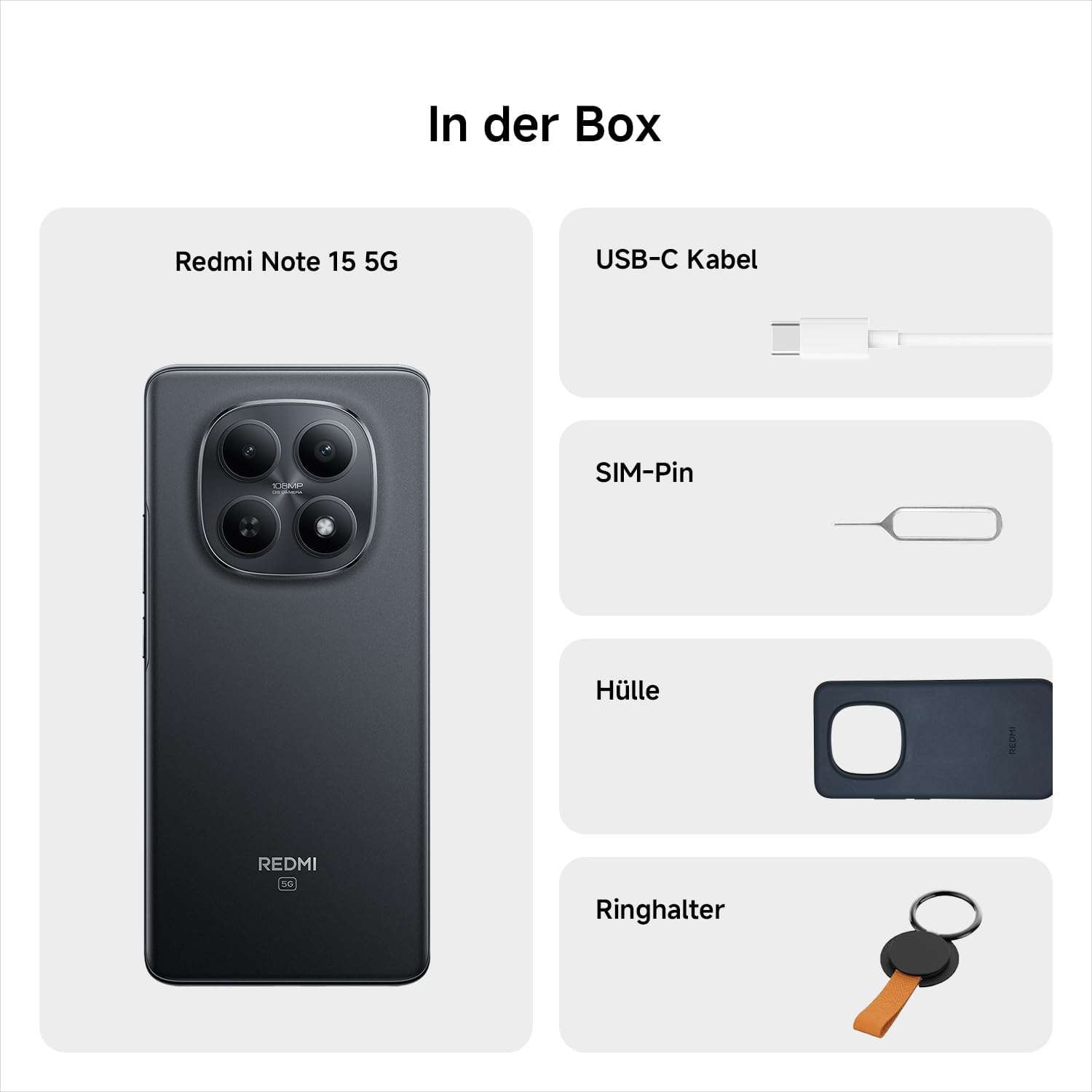 Thumbnail 4 de XIAOMI Redmi Note 15 5G Smartphone (8+256 GB) – Ultradünnes Design, IP66-Schutz, 108 MP Kamera, 6,77" FHD+ Display
