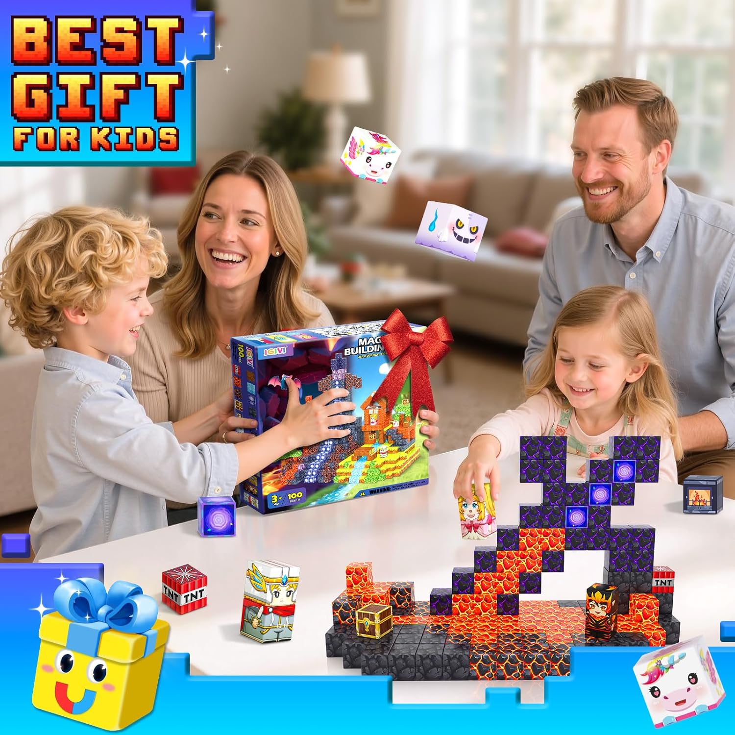 Thumbnail 5 de Build Mine Magnetic Building Blocks 100PCS 🧩
