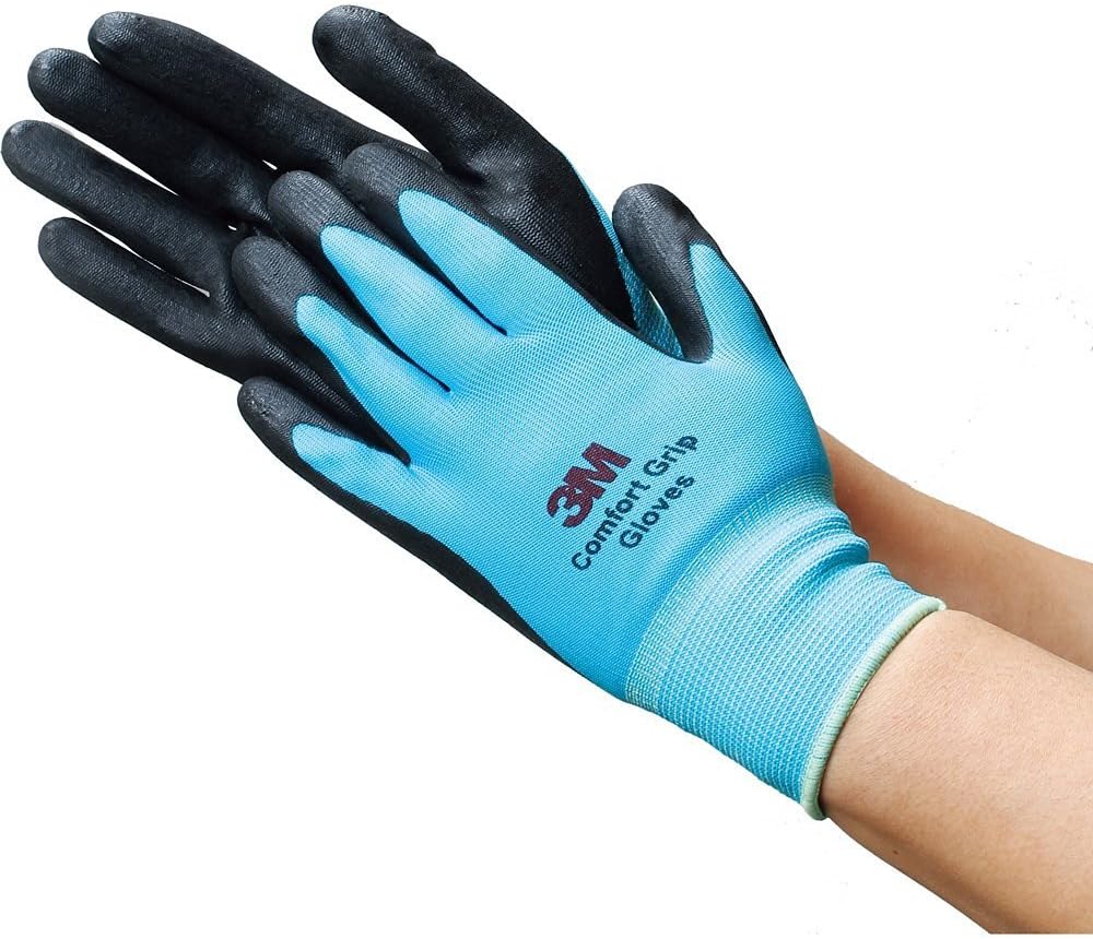 Detalle 2 de 3M コンフォートグリップ グローブ Lサイズ|通気性のあるニトリルコーティング手袋