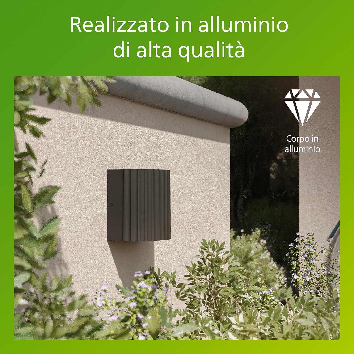 Thumbnail 4 de Applique da esterno Philips Zyra 800 lm 2700 K PowerShield grigio antracite, LED integrato IP44