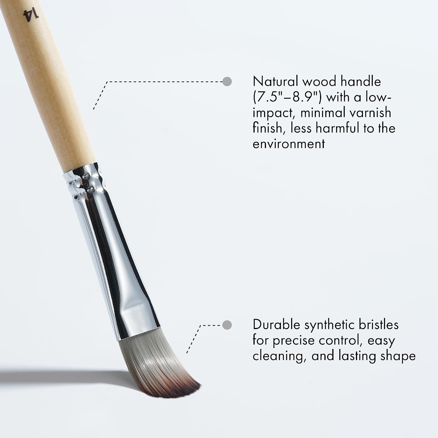 Detalle de ARTIFY Art Supplies 25 pcs Acrylic Paint Brush Set with Foldable Brush Holder