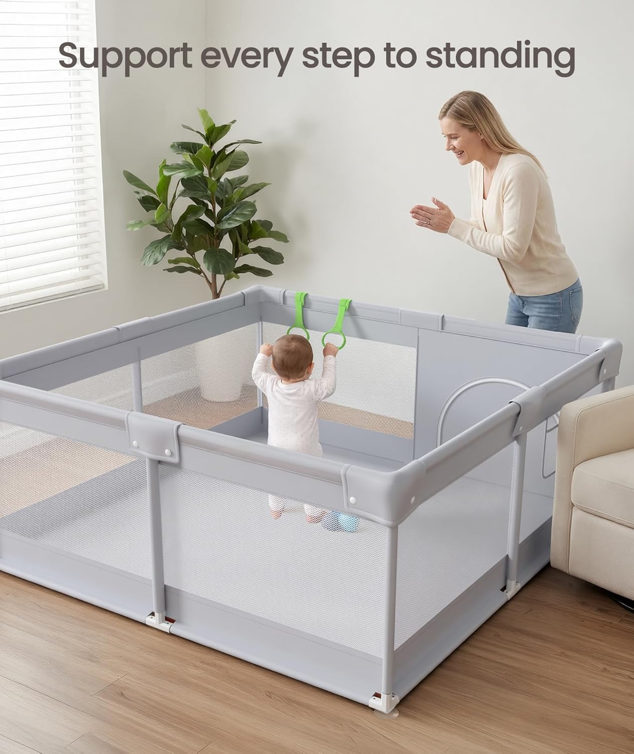 Thumbnail 6 de Fodoss Baby Playpen 47x47in Play Yard
