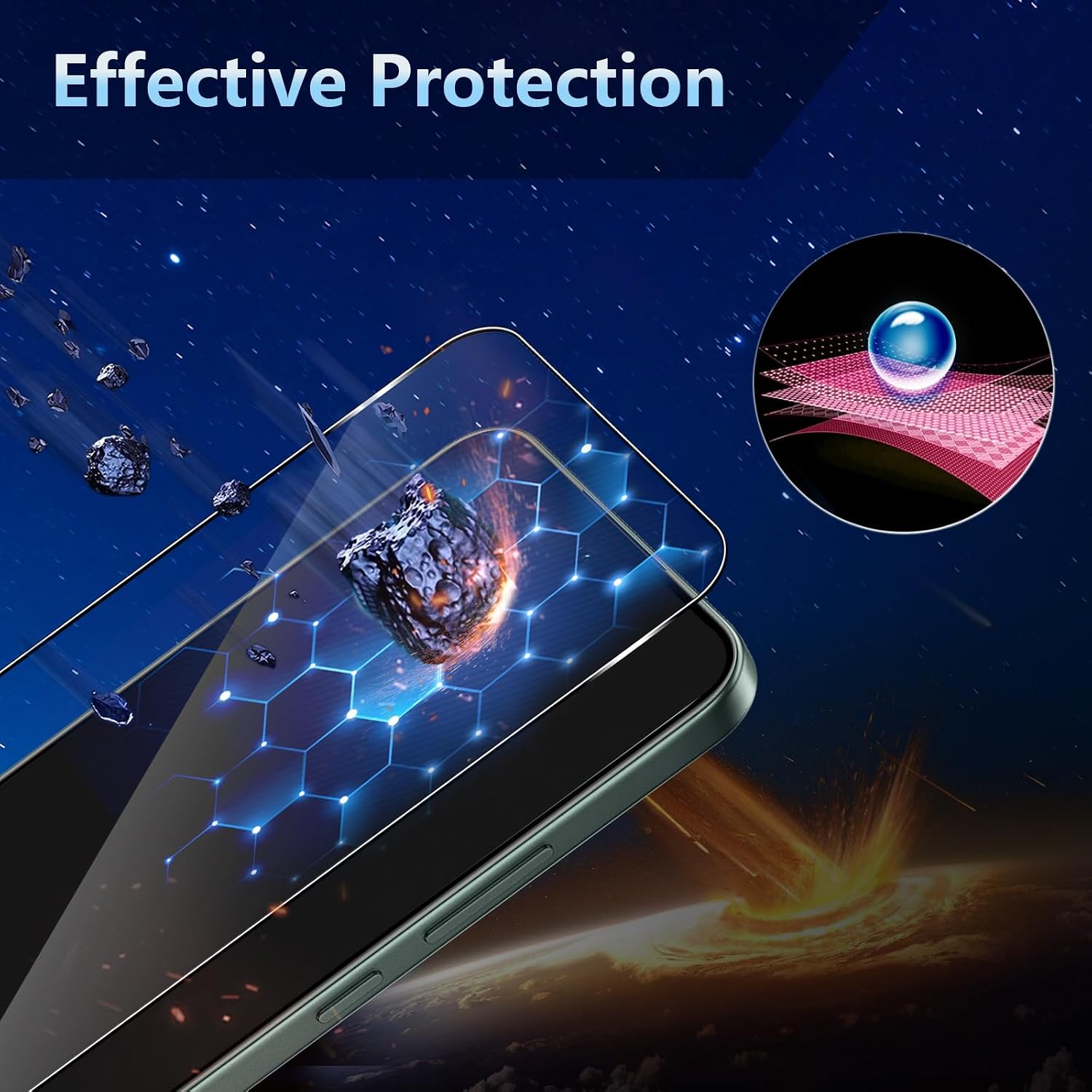 Thumbnail 3 de Datree Displayschutz Oppo Reno 14F 9H Hartglas
