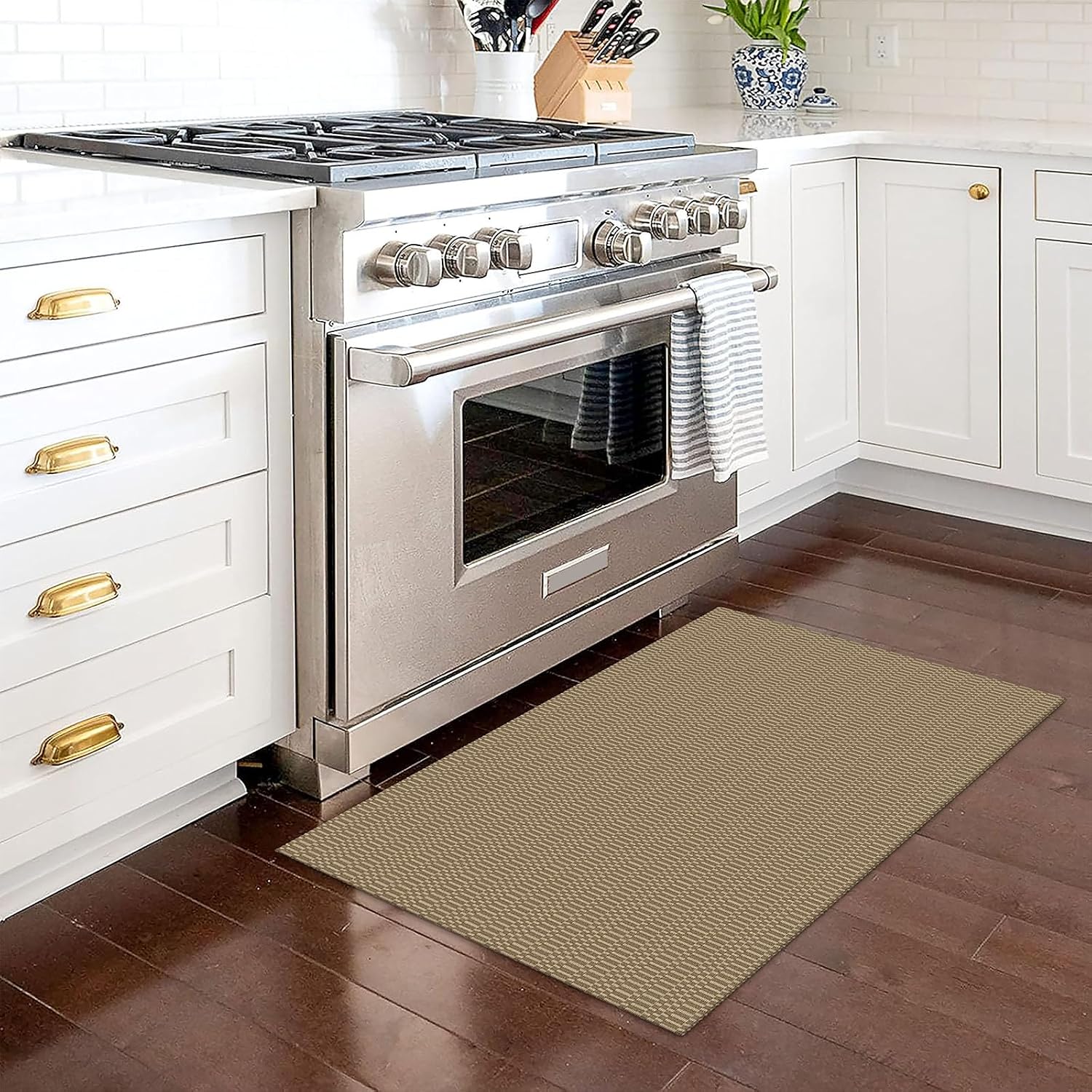 Detalle 2 de KOZYFLY Area Rug 6x9 ft washable braided cotton rug 🏠