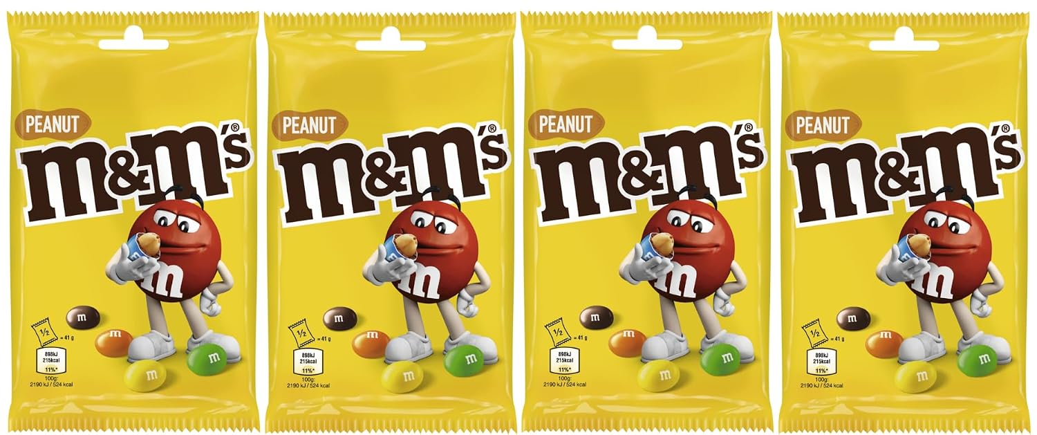 Detalle 2 de M&M'S Peanut – Schokolinsen mit Erdnusskern, 16x82 g