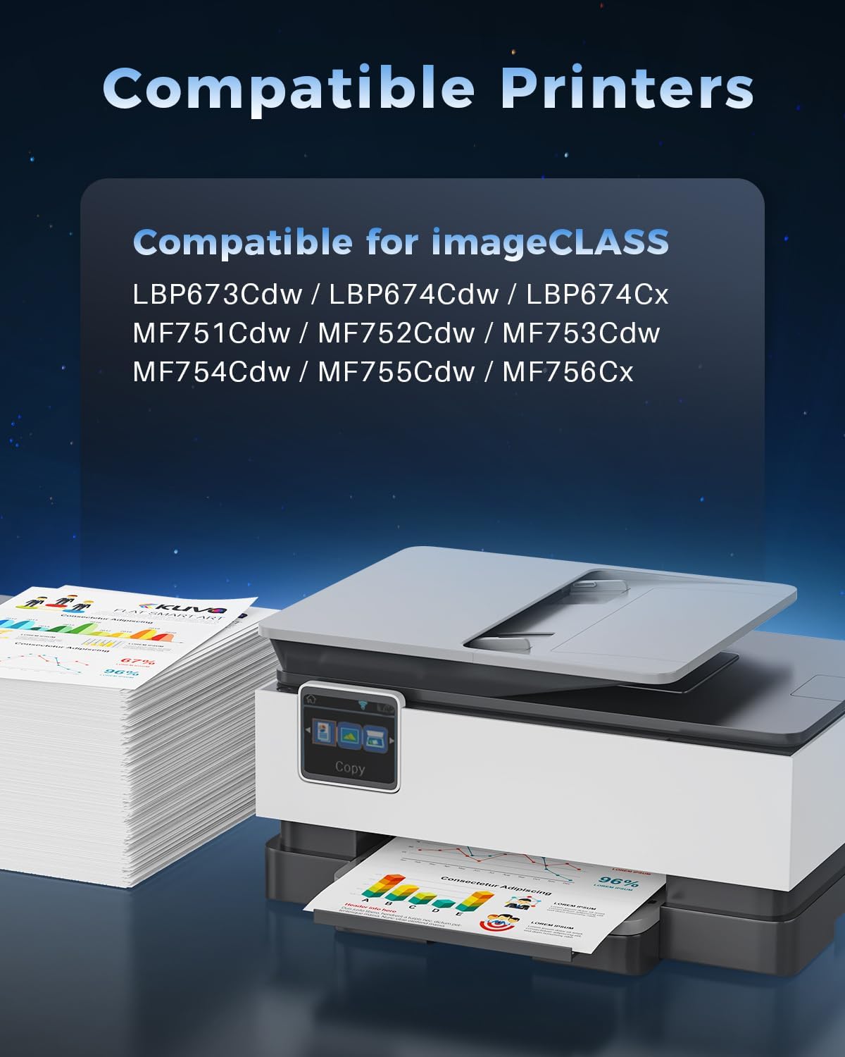 Thumbnail 1 de Pack Kuva 069 / 069H cartouches de toner compatibles Canon 069H (4-pack) pour imageCLASS & LBP