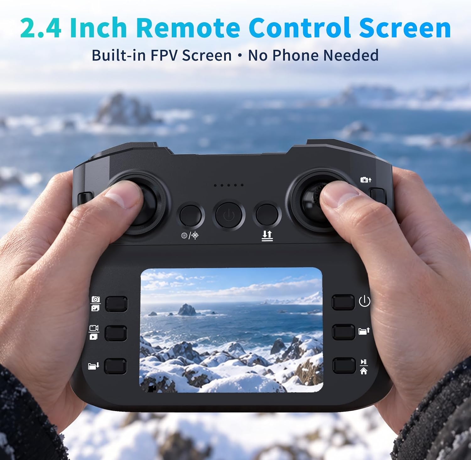 Detalle de seektoysrc G5-US-B Foldable Drone with 1080p Camera and 2.8-Inch Screen