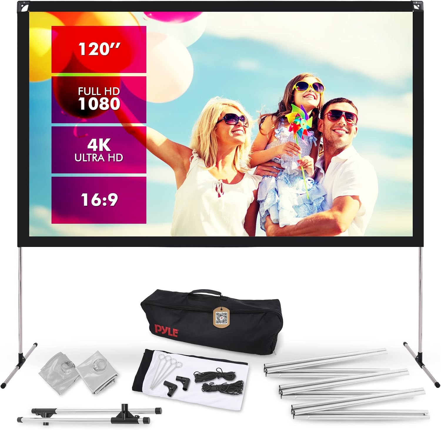 Thumbnail 2 de Pyle Pantalla proyector 203 cm 16:9