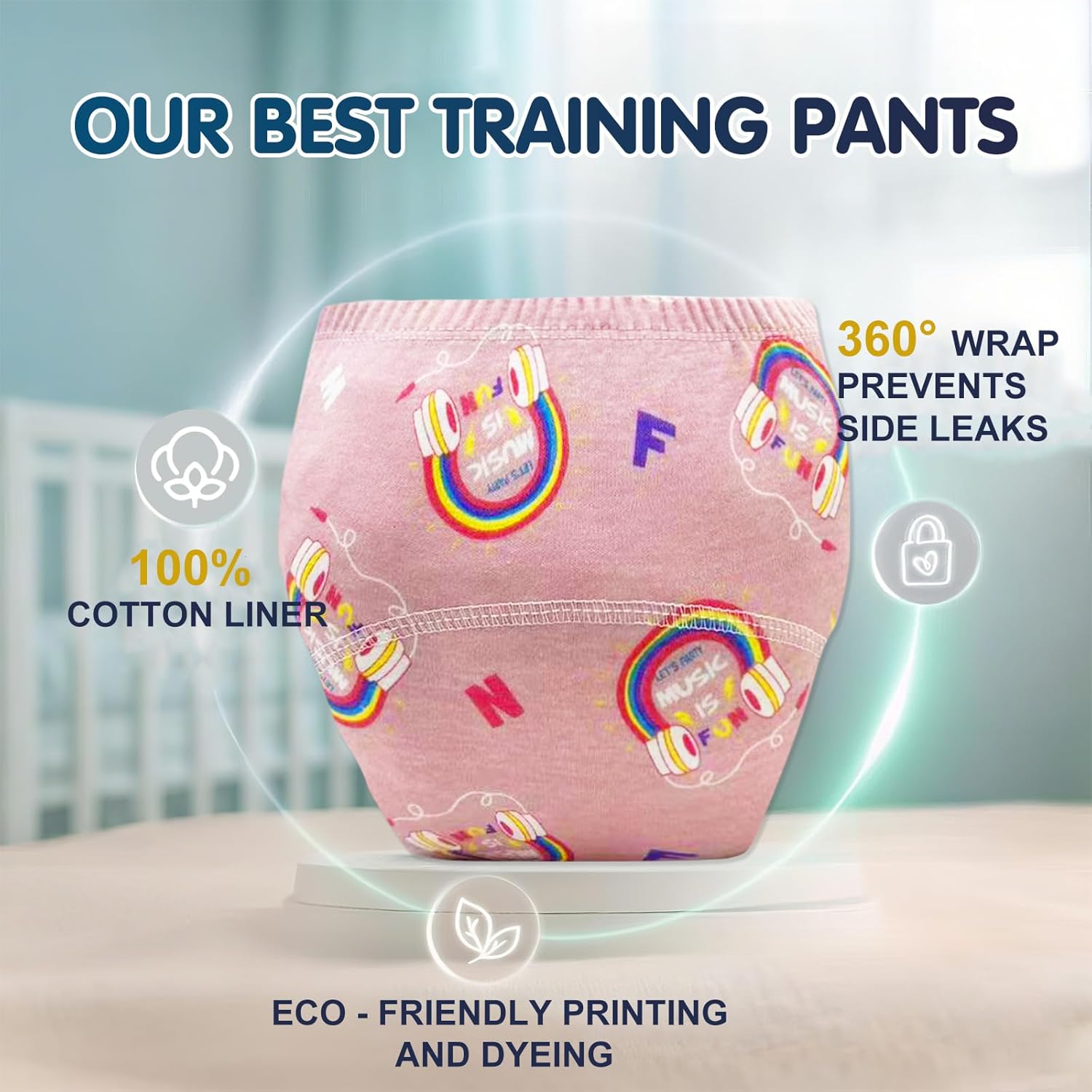 Detalle 2 de Kids' Potty Training Pants, 100% Cotton