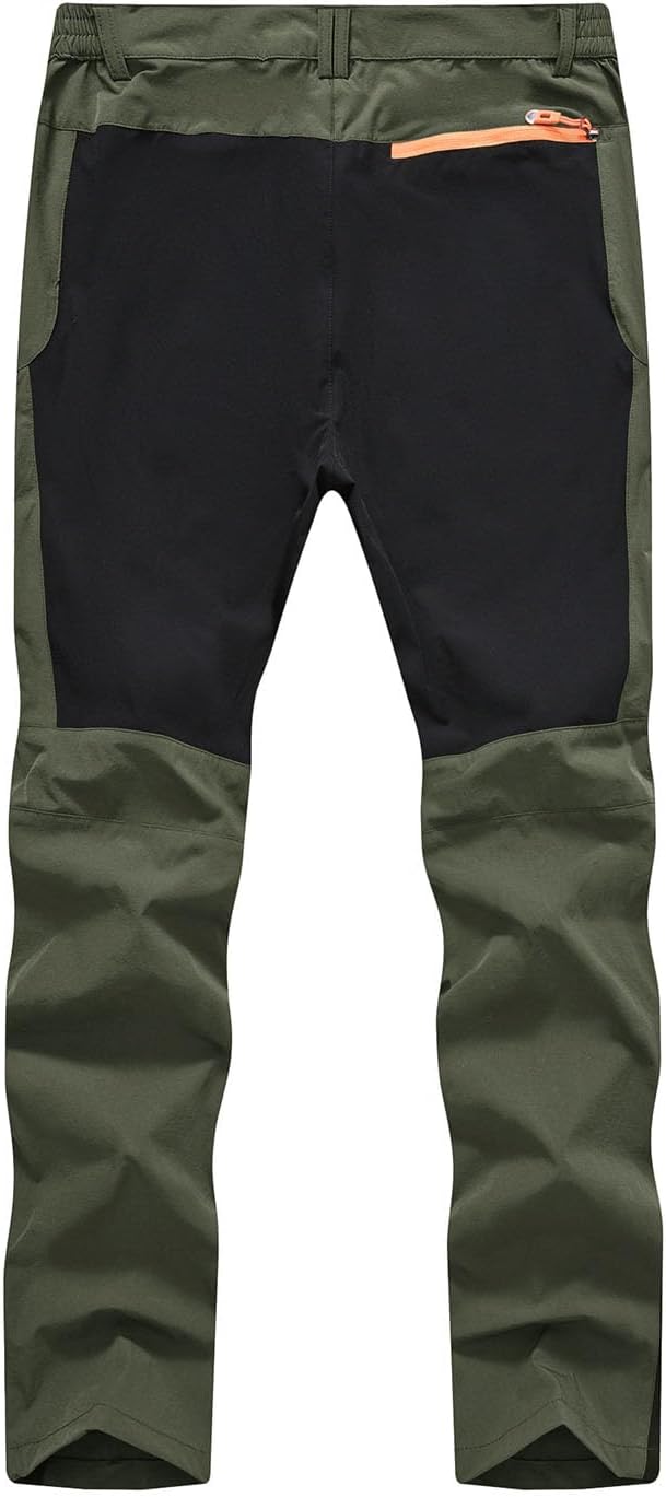 Detalle de TBMPOY Men's Hiking and Work Pants, Lightweight Quick-Dry with Zip Pockets