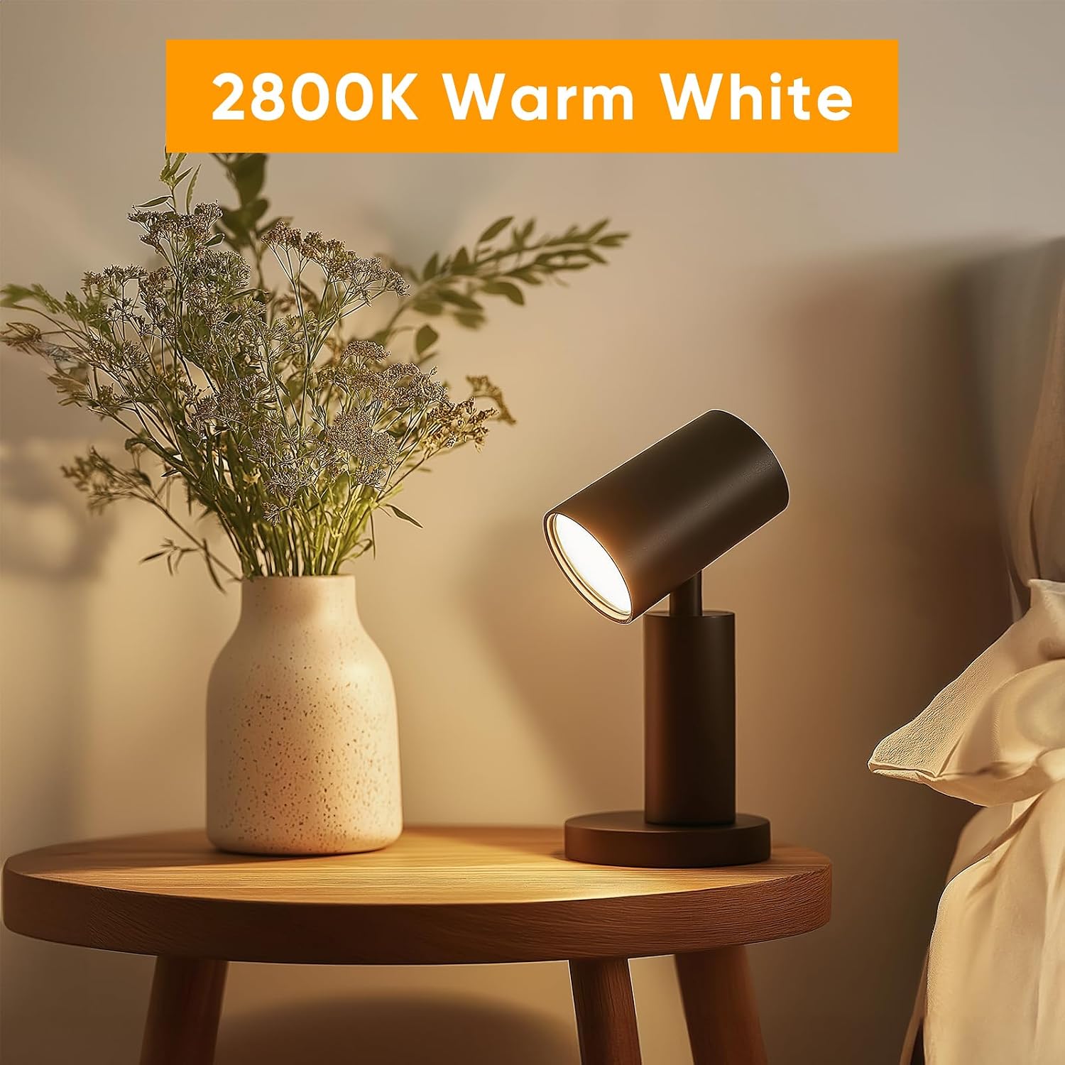 Detalle de Dehobo Lampadine LED GU10 – 6 pz, luce calda 2800 K, 6 W, 480 lm