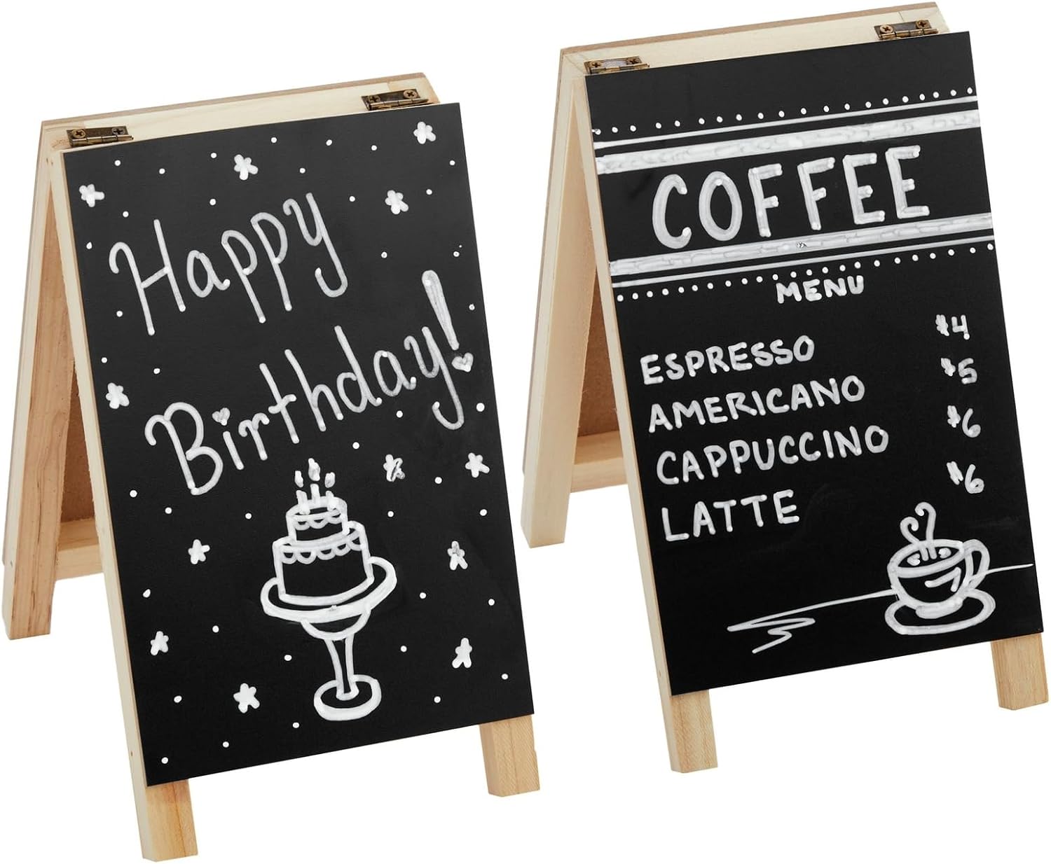 Thumbnail 6 de Juvale Mini Chalkboard Easel Signs, 2-Pack