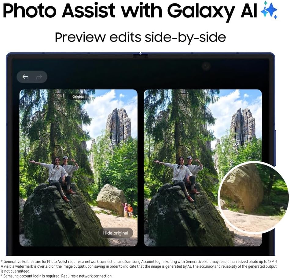 Thumbnail 6 de Samsung Galaxy Z Fold7 AI Phone (UK Version) – Blue Shadow, 512GB, 12GB RAM, 200MP camera