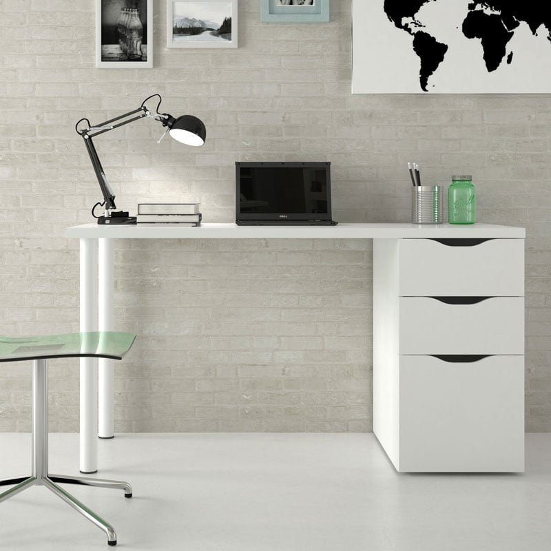 Thumbnail 2 de Habitdesign Athena mesa de escritorio blanca