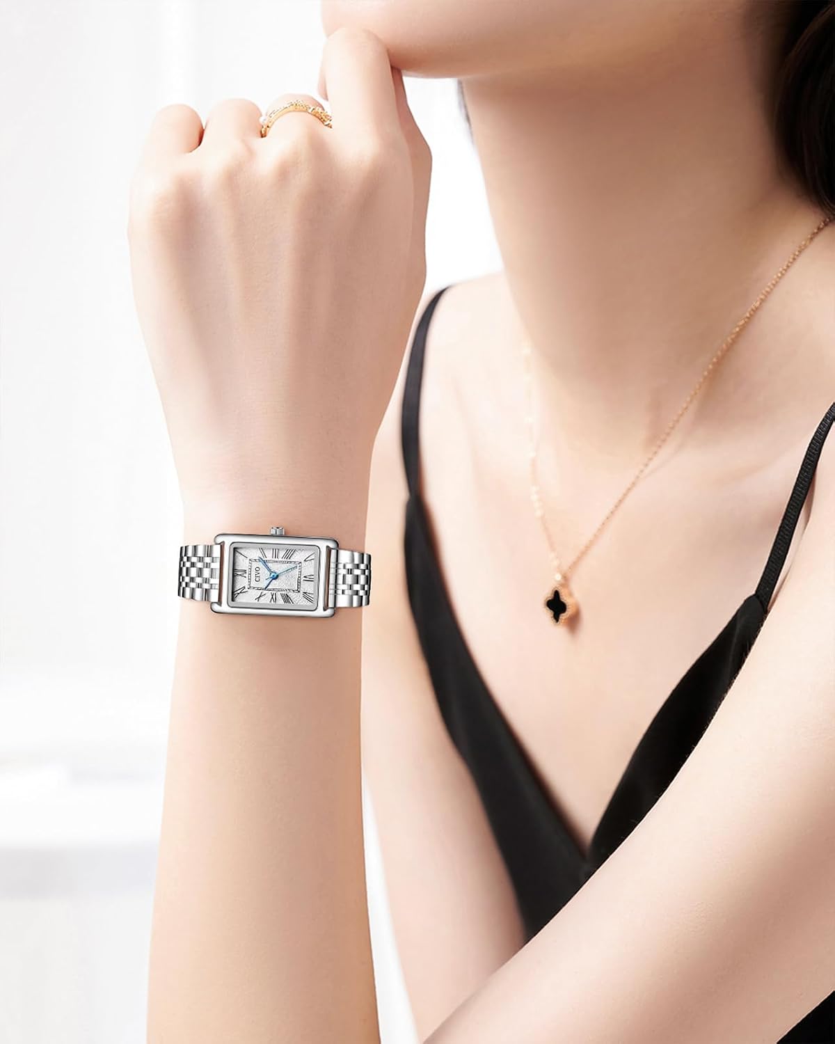Detalle de CIVO Vintage Armbanduhr für Damen 20 x 25 mm