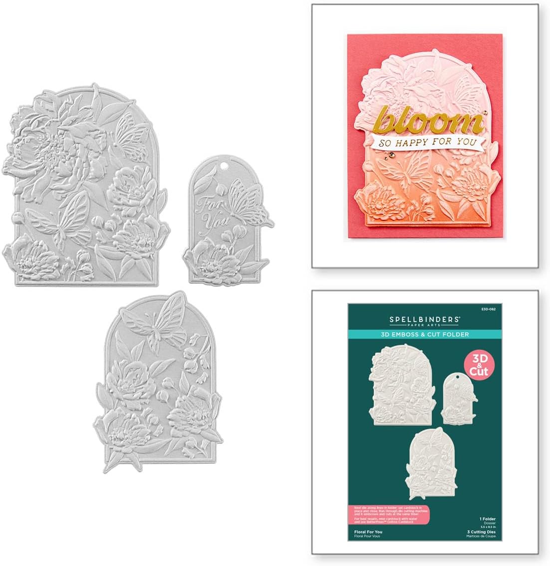 Thumbnail 1 de Spellbinders The Sealed 3D Botanicals E3D-082 classeur 📚