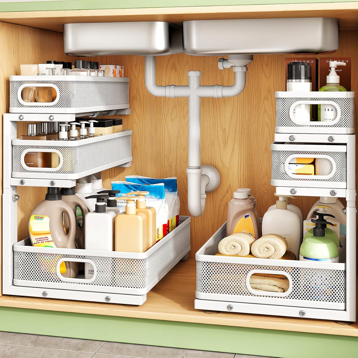 Detalle de Kitstorack Under-Sink Organizer, 3-Tier