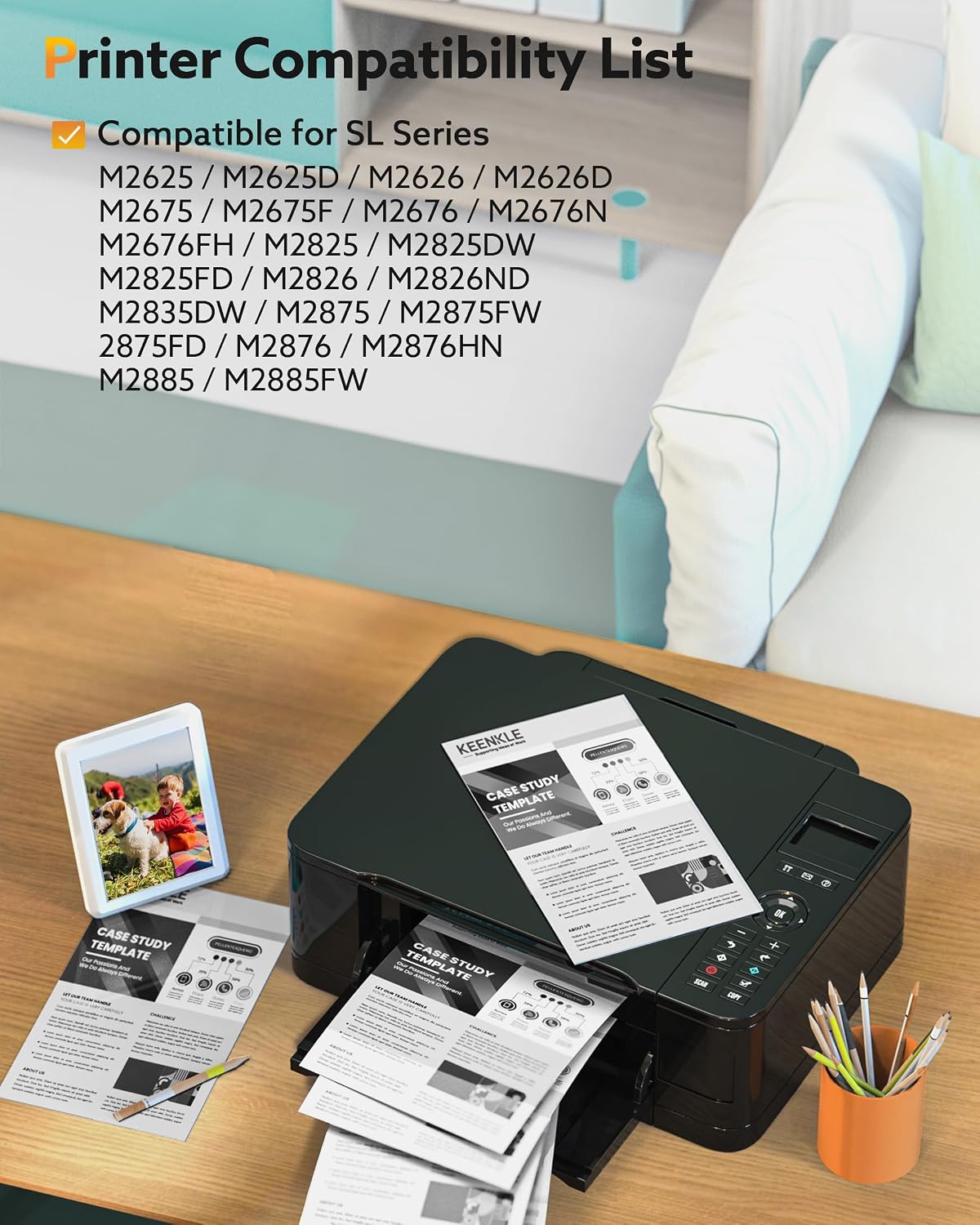 Detalle 2 de KEENKLE 2er-Pack MLT-D116L Toner Schwarz für Samsung Xpress (kompatibel, 2x D116L)