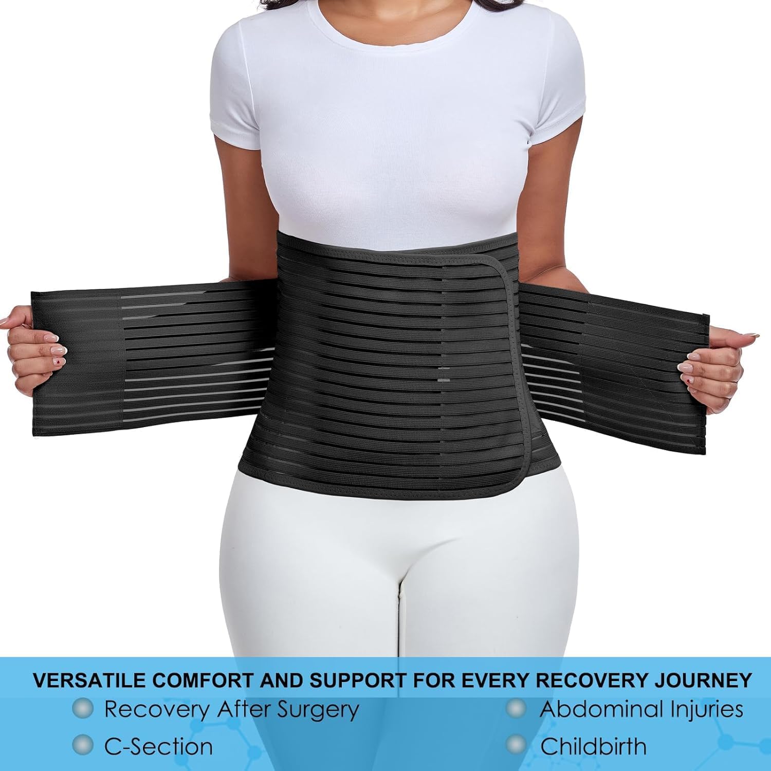 Thumbnail 4 de MAMODY Abdominal Binder: Postpartum Belly Wrap for Everyday Support