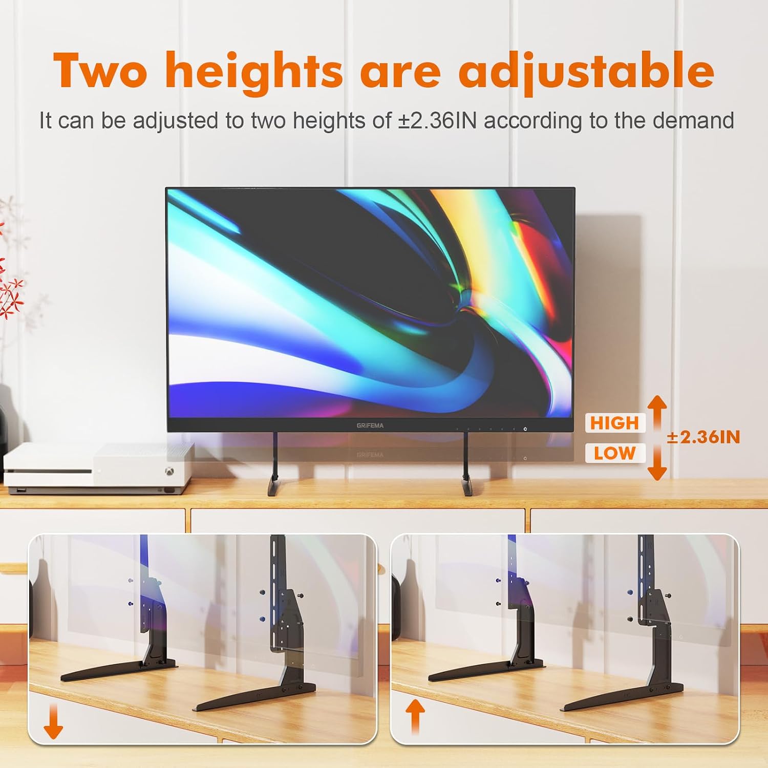 Detalle de GRIFEMA TV Stand for 20–80-Inch TVs