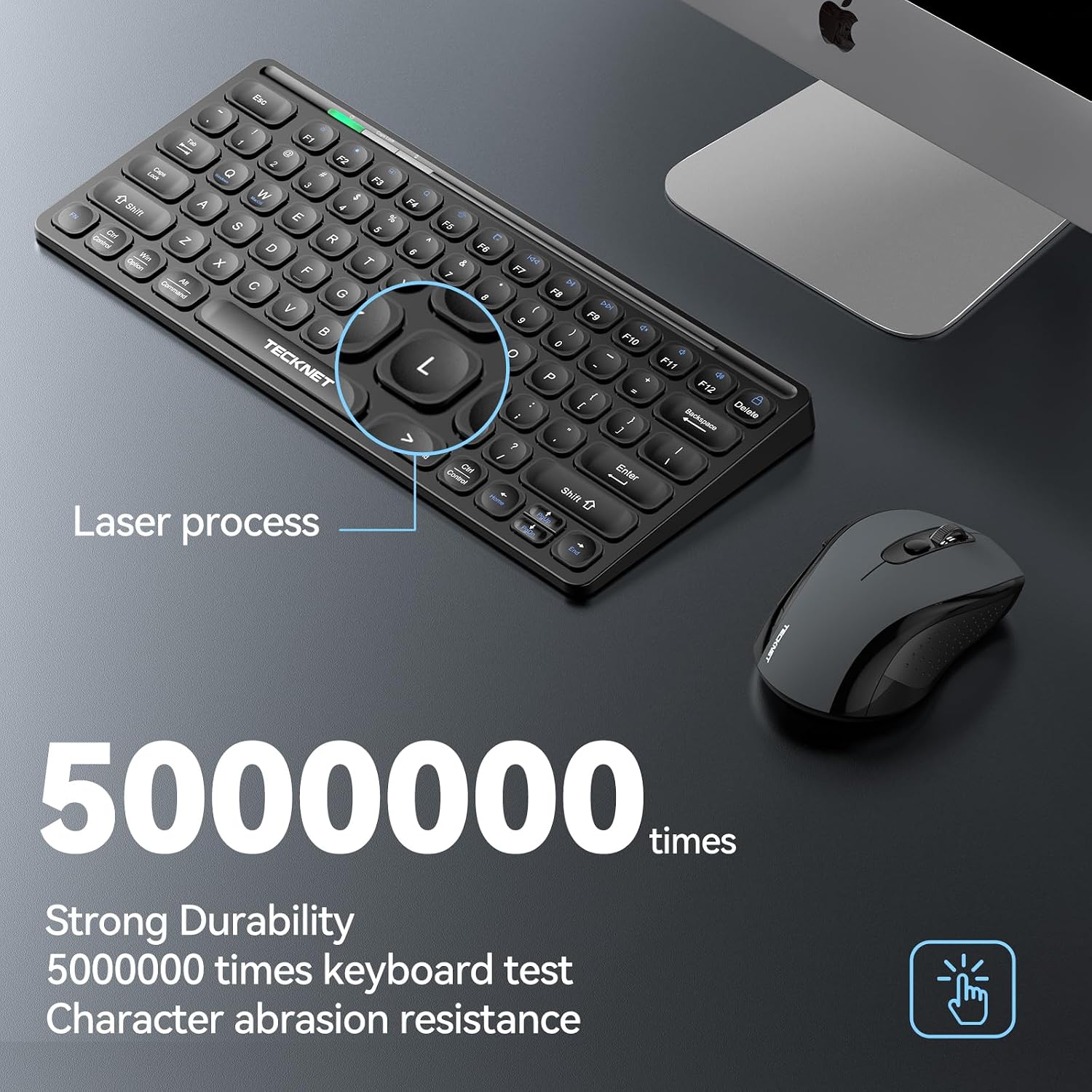 Detalle 2 de TECKNET Mini Wireless Keyboard 10-month battery