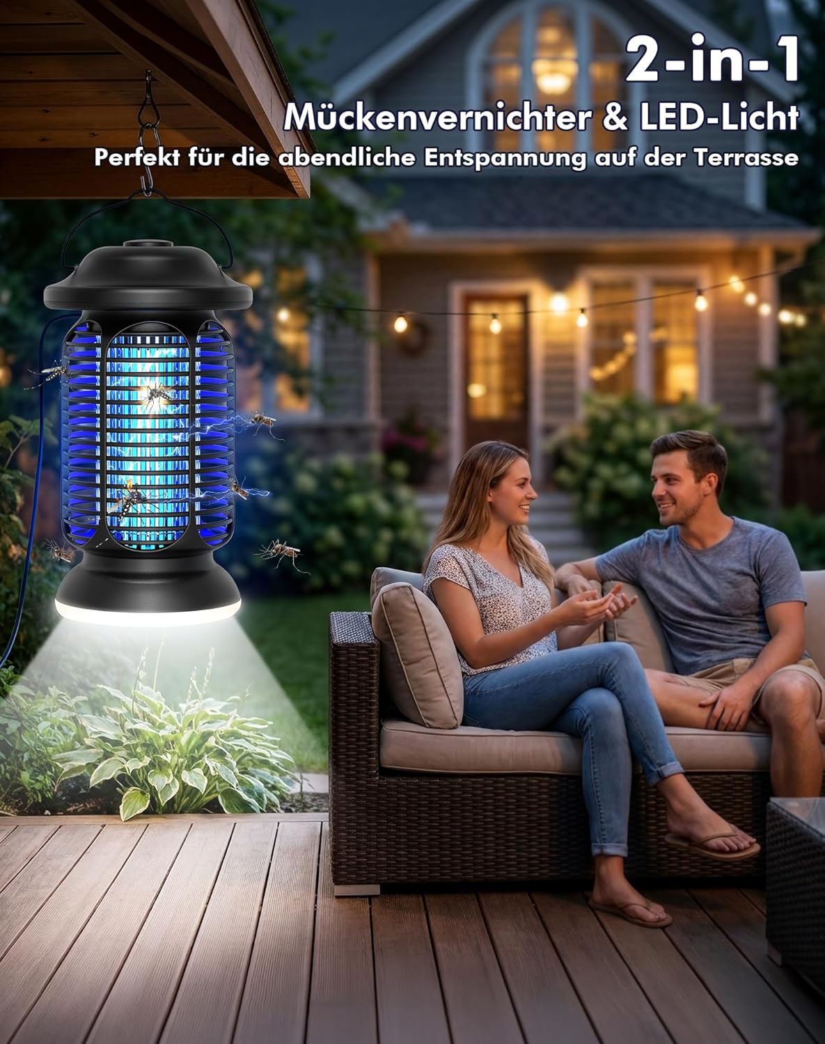 Thumbnail 6 de Regevo Insektenvernichter Elektrisch 4000V – Fliegenfalle mit UV-Licht, IPX4, 20W